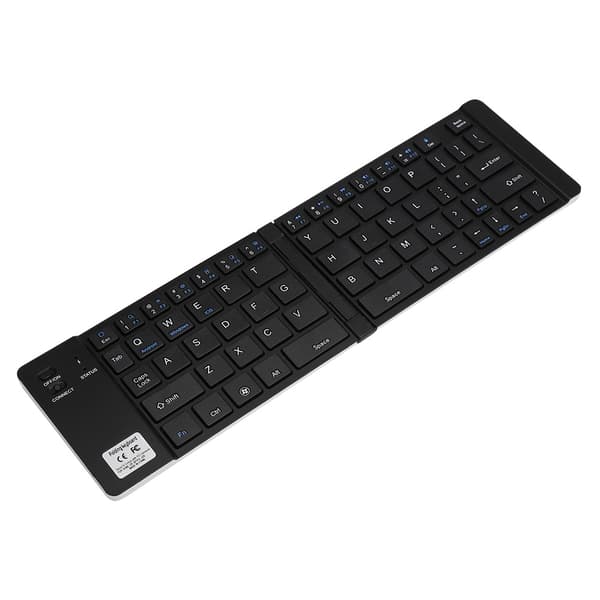 Foldbar Mini Bærbar Trådløs Bluetooth Tastatur Universal Til Telefon Tablet PC (Sølv)