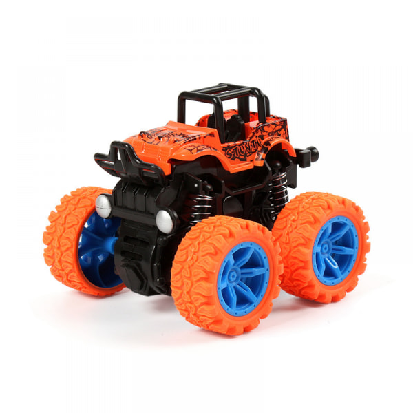 oransje 4pices Barneleke firehjulsdrift treghetsstunt terrengkjøretøy modell gutt leke bil leke gave