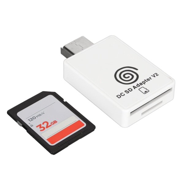 Til DC-kortlæser, opbevaringskortlæseradapter med cd til Sega Dreamcast Dreamshell V4.0-spilkonsoltilbehør