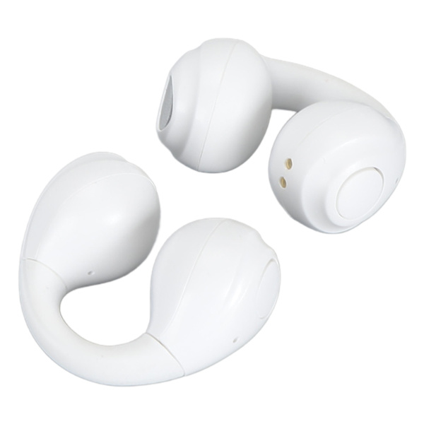 Trådløse Open Ear-hovedtelefoner Vandtætte Støjreducerende Bluetooth-hovedtelefoner Indbygget mikrofon og digitalt display Opladeretui Beige