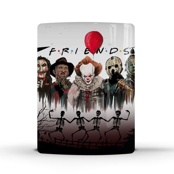 Halloween Resurrection Skull Ceramic Color-Changing Mug Heating Water Temperature Gradient Thermal Coffee Mug