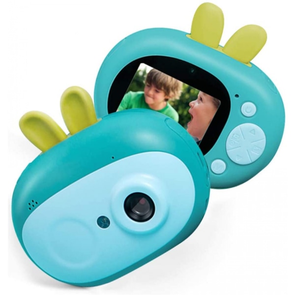 Barnekamera Mini kompaktkameraer med 2,0" skjerm videokameraopptaker Digitale kreative gaver til barn 3-10 år - gutt jente, grønn