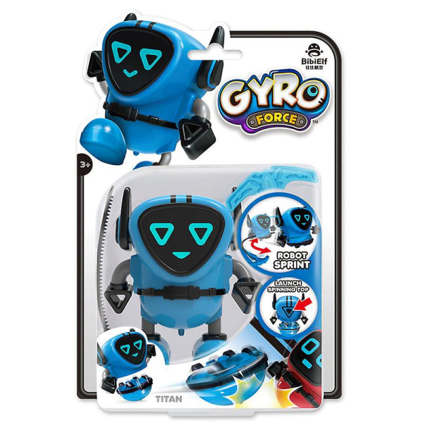 Gyro Xiaobao Vetoviiva Gyro Kellokone Lelu Auto Robotin Voimansäätö Vetoviiva Gyro, Sininen