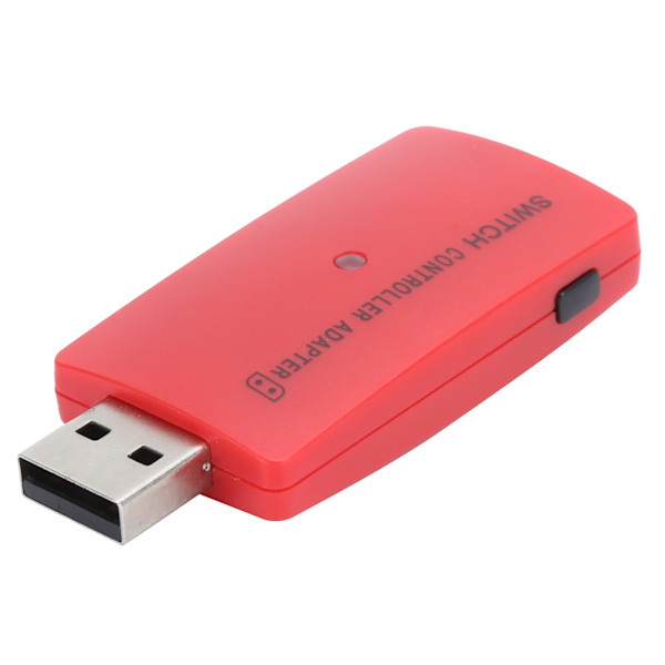 Bærbar USB trådløs Bluetooth-controlleradapter håndkonverter til PS4 Switch-spilkonsolrød