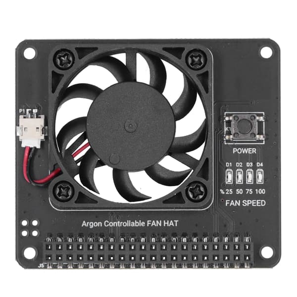 Køleventilatormodul med tænd/sluk-knap Justerbar hastighed til Raspberry Pi 4B 3B+/3B