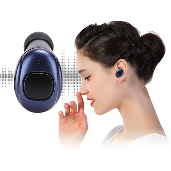 Trådlösa Bluetooth-hörlurar med låg strömförbrukning och touch-kontroll - Blå