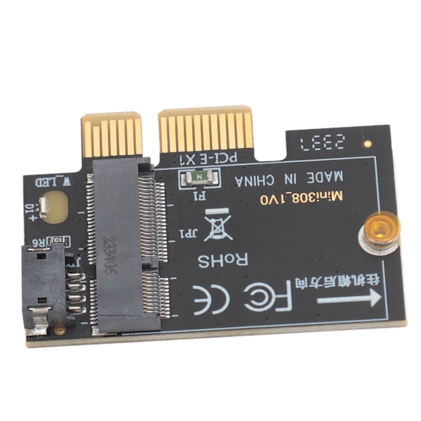 M.2 til PCIE X1 Adapterkort Høyhastighets dataoverføring Pluggbar M.2 til PCI Express X1 Mini Adapterkort for stasjonær PC
