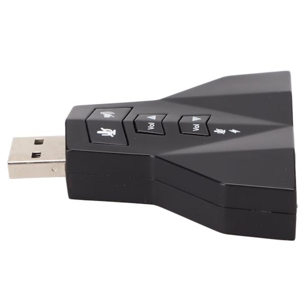 USB-äänikortti, virtuaalinen 7.1-kanavainen ulkoinen stereokaiutinsovitin PS4-kannettavalle tietokoneelle, kuulokkeille