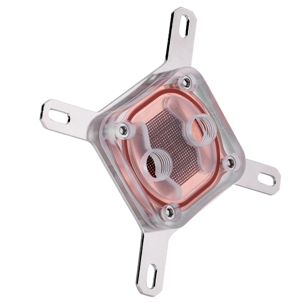 Dator CPU Akryl Vattenkylningsblock Vattenblock Kopparbas För INTEL (Transparent)