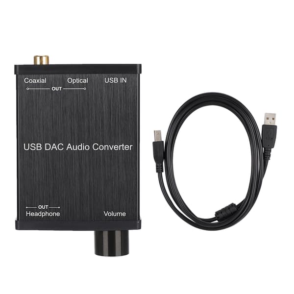 Koaksial konvertering DAC digital lydkonverter USB lydkort