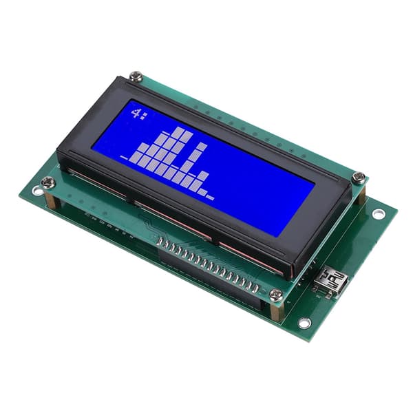 Smart LCD-modulskjermtavle Blå UART-basert USB LCD-modulskjermpanel