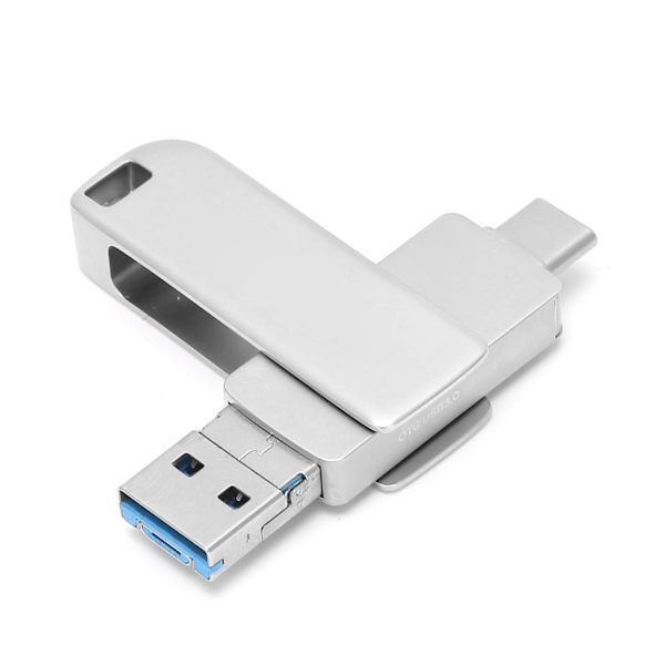 Yvonne U Disk OTG 3‑Port Flash Drive USB3.0 Høj skrive- og læsehastighed Memory Disk32G