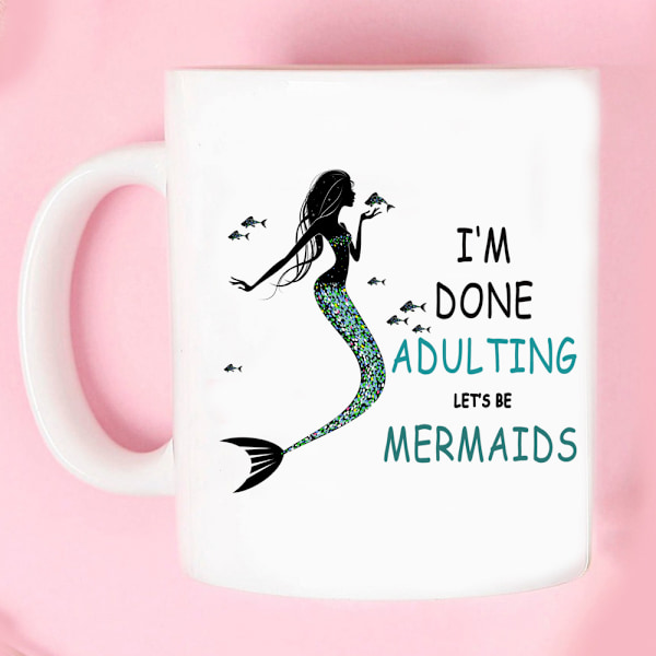 Havfrue Kaffe Krus Morgenmad Krus Sjov Kaffe Krus 11 Ounces Inspirerende Og Motiverende