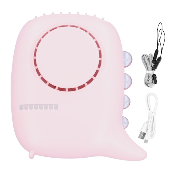 Hanging Neck Fan Mini Hand Free DinosaurShaped Fan with 1200mAh Powerbank for Children's Day