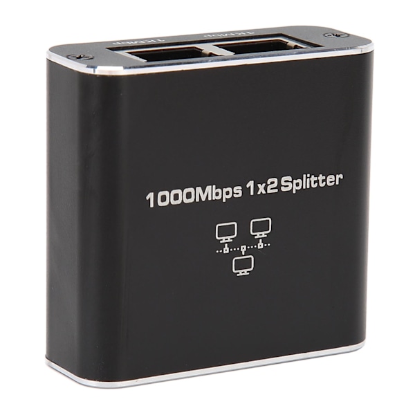 1000 Mbps Ethernet-kabelsplitter 1 til 2 Kompatibel med Cat5 Cat5e Cat6 Cat7 To enheder deler RJ45-netværkssplitter