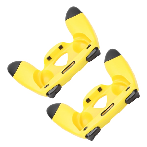 Håndtak Stativ Lader for Switch Slitasjebestandig Spillkontroller Stativ Lader Svettebestandig Håndtak Kit for SwitchGul