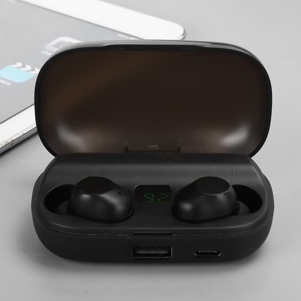 JS2 Bluetooth-ørepropper TWS trådløse stereo-ørepropper 5.0 HIFI digitalt displayJS‑02