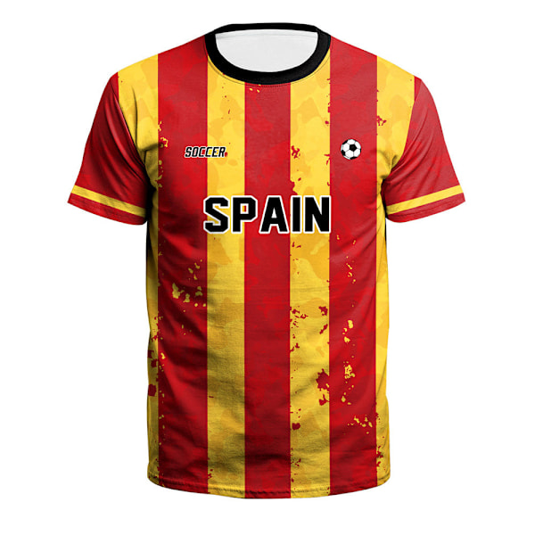 Wekity 2022 VM Fodboldtrøje Herre Fodboldtrøje SPANIEN, 4XL