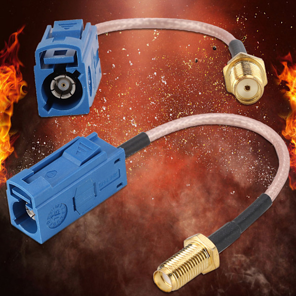 13cm Bil GPS Antenn Adapter Kabel Fakra till SMA Adapter Fin Koppar Anslutningskabel