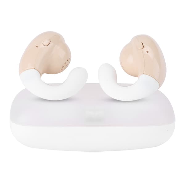S19 Trådløs TWS Bluetooth 5.0 Headset Øreophæng Øretelefon Smart Phone Tilbehør Hudfarve