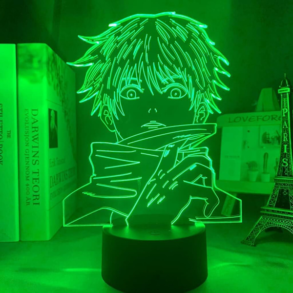 3D LED-yövalo Anime Satoru Gojo Lamppu Jujutsu Kaisen LED-yövalo Huoneen Koristelamppu led Yövalo Lapsille leludnst