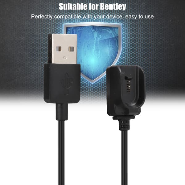 For Bentley bærbar Bluetooth USB-opladningskabel dataoverførselledning sort 1M
