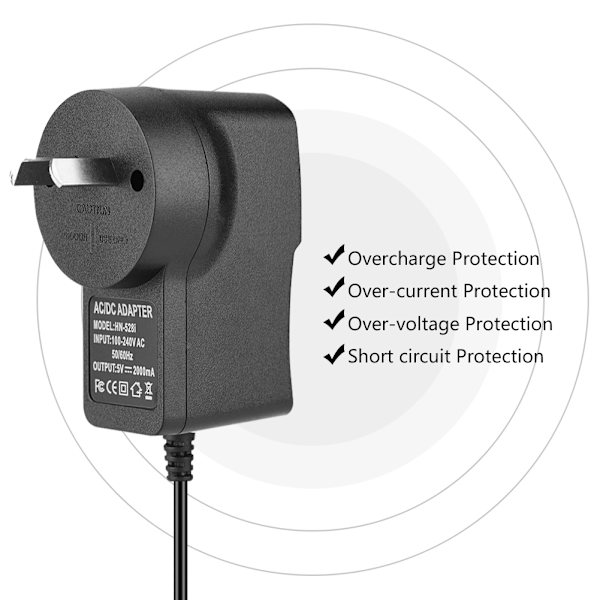 Strømadapter ladekabel for Raspberry Pi 2/B+/ Zero  W