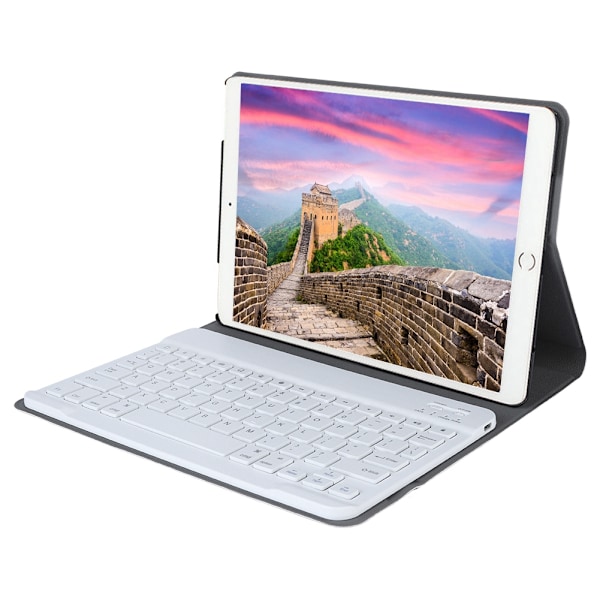 Aftageligt Bluetooth-tastatur + beskyttende lædercover til iPad pro 10.5 tablet guld