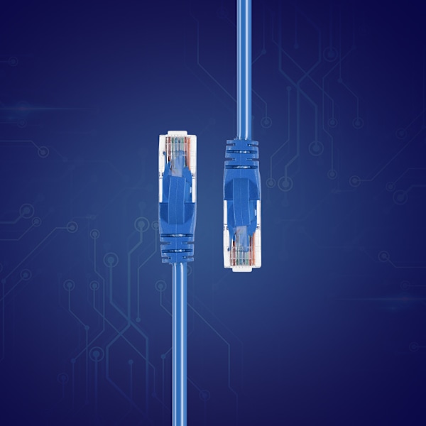 Universal CAT 6 Ethernet Network LAN Patch Cable Cord Line 250MHz RJ45 Blå 20m/65ft 1 stk