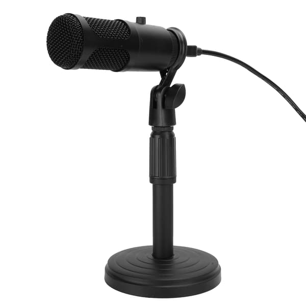 Retraherbar skrivebordsstativ USB-mikrofon Computer Kondensator Drive Free Game Mic