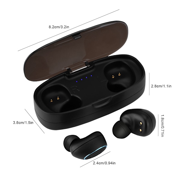 Langaton Bluetooth 4.1 -kuuloke Hands-free In-ear -kuuloke Mini -kuuloke urheiluun ajamiseen