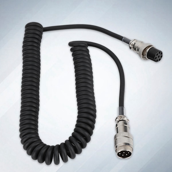 Handy 8-polet spiralforlængermikrofonledning han-hun kabel