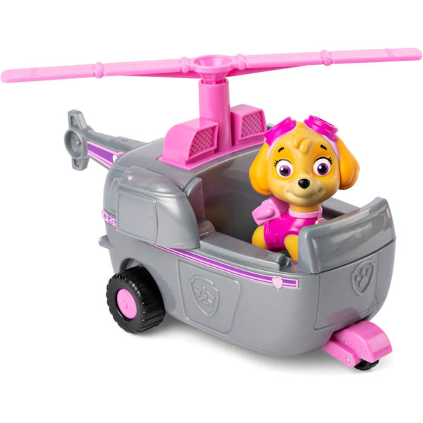 Paw Patrol, Skyes helikopterfordon med samlarfigur, för barn från 3 år