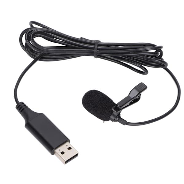 Bærbar reversmikrofon med klips på, mini reversmikrofon med USB-interface til mobiltelefoner og kameraer