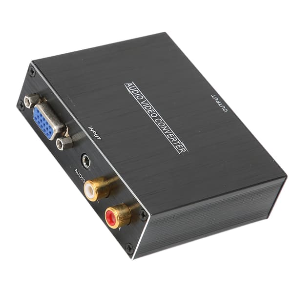 Audiokonverter VGA+3.5MM+RCA Audio til High Definition Multimedia Interface Adapter for PC DVD for XBOX Speaker