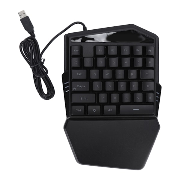 Enhands spelande tangentbord USB-kabel RGB-bakgrundsbelyst 35 tangenter Mini halvtangentbordsomvandlare Adapter för spel