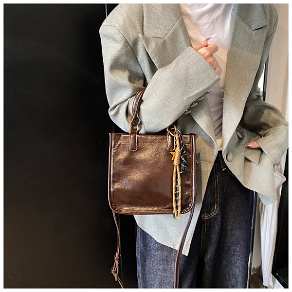 Skuldertaske Crossbody Firkantet Håndtaske Tote Dame Tasker Niche Små Tasker Kvinde Pendler Taske Tote Taske