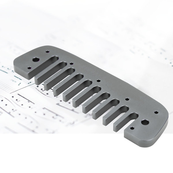 Kamharmonika-del 10-hulls aluminiumlegering lite musikkinstrument tilbehør for nybegynnere Gray