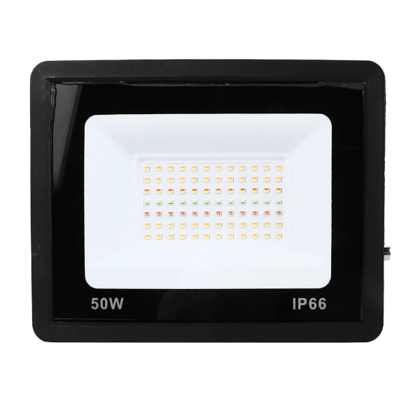 Led Flomlys Utendørs Fargeskiftende Led Scenelys Landskapslys Bluetooth Smart Flomlys for Tuya APP-kontroll 220V 50W RGB