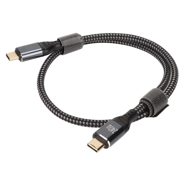USB C till USB C-kabel PD240W USB2.0 Typ C-gränssnitt 480Mbps USB C-hane till C-hane Dubbeländad datakabel 50cm