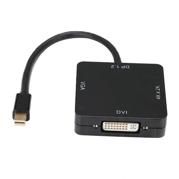 3-i-1-adapter Mini DP till HDMI/VGA/DVI-kabel med hög upplösning och anti-interferens