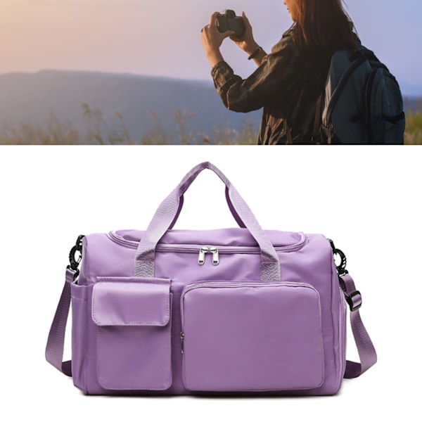 Høytoppsko for menn, fritidssko, pustende, fasjonable, multifunksjonelle sko for utendørs fotturer, klatring, svart, EU-størrelse 42 Light Purple
