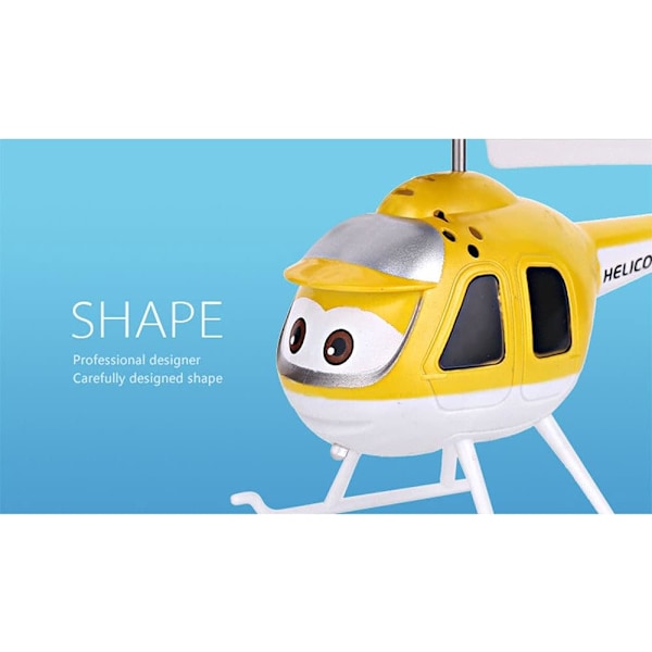 Fjärrstyrd Mini RC Helikopter RC Flygplan Elektriskt RC Flygplan Flygplansmodell Smart Sensor Krockbeständig Pojkflicka Leksak Flygplan Presenter Yellow