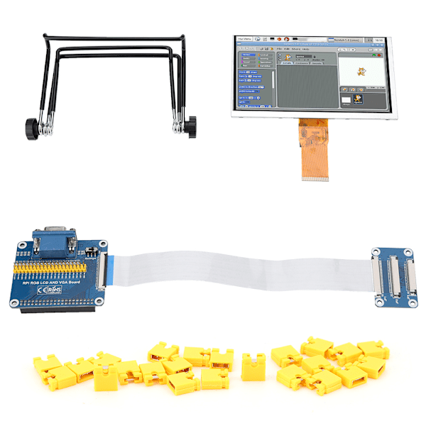 1024*600 HD-bilder VGA-skjerm 7-tommers LCD-skjerm for Raspberry Pi og Raspbian OS