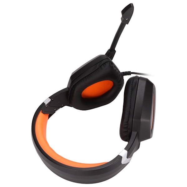 Gaming Headset Surround Sound Memory Foam Kudde 3,5 mm Trådbunden Hörlurar med Mikrofon för Xbox One PC Laptop