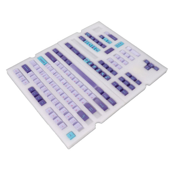 PBT-tangentbordsknappar 128 tangenter Livfulla färger Fadeless Hållbar PBT Enkel installation Mekaniska tangentbordstangenter Vaporwave