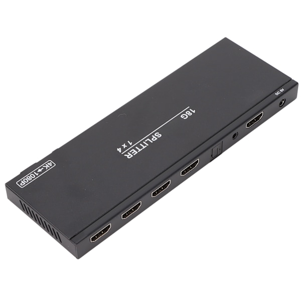 HD Multimedia Interface Splitter 1 in 4 Out 4K At 60Hz Ljudextraktor för projektor TV 100‑240V EU-kontakt