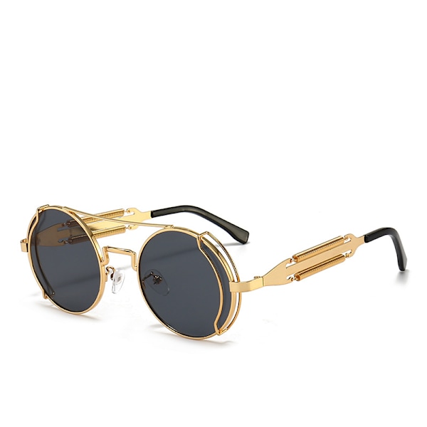 Steampunk-aurinkolasit John Lennon Hippie-lasit Retro Pyöreä Metallirunko Naiset Miehet