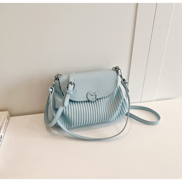 Nisjedesign seniorfølelse av den populære plisserte lille firkantvesken enkel frisk skulderveske i hundre Crossbody-veske