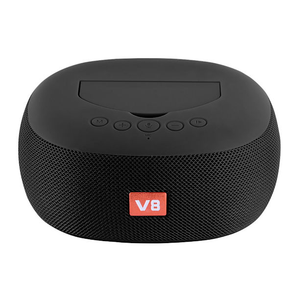 Uusi langaton kannettava Bluetooth-stereobassokaiutin puhelimen pidikkeellä, kaiutin, TF, USB (musta)